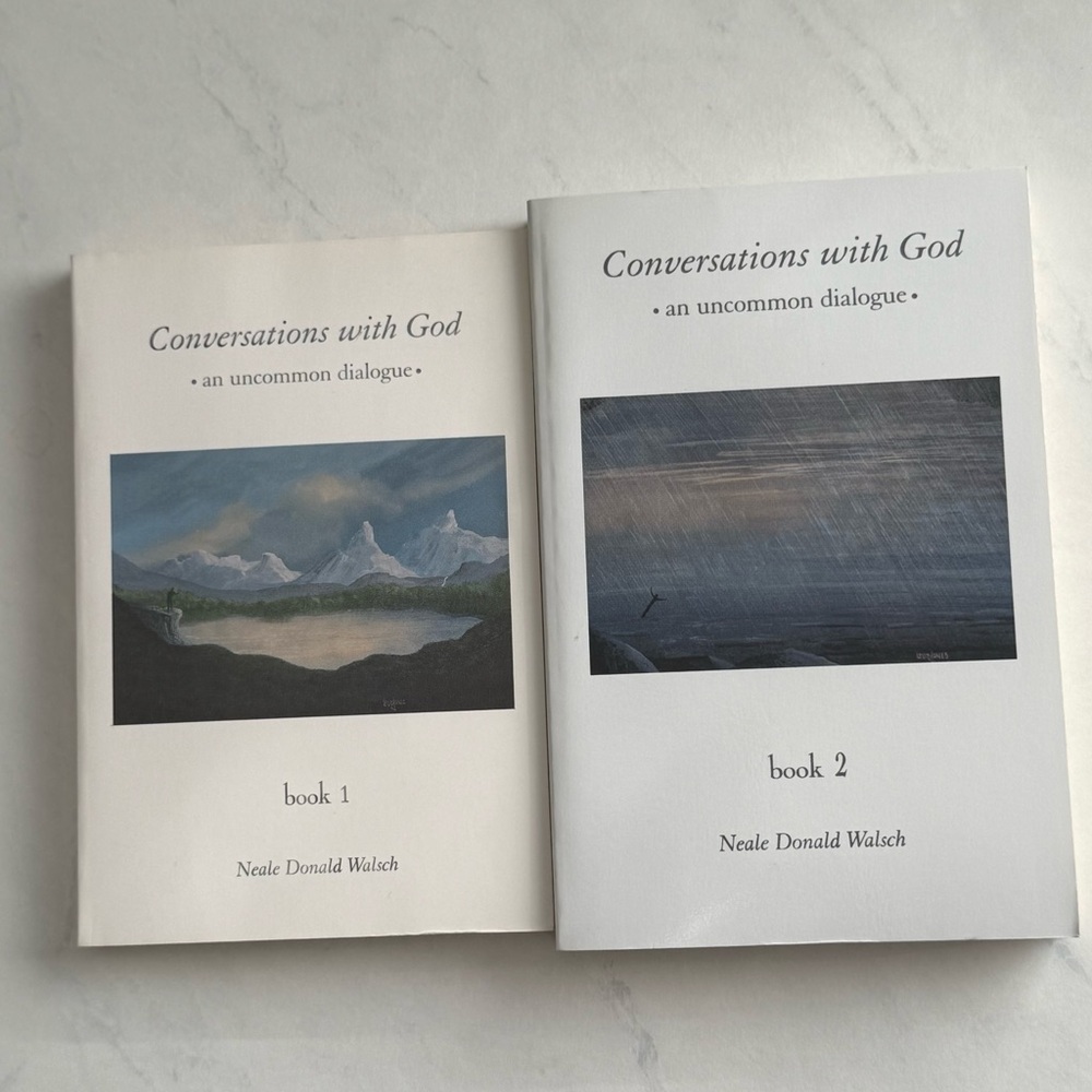 Conversations With God Book 1 & Book 2 - White Covers